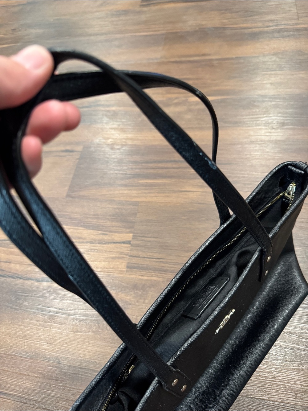 Coach Pebble Leather Tote Bag - Picture 9 of 14